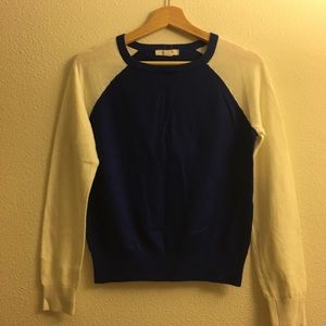 [Forever 21] Blue/White Color Block Sweater